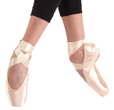 balerina spicc cipőben